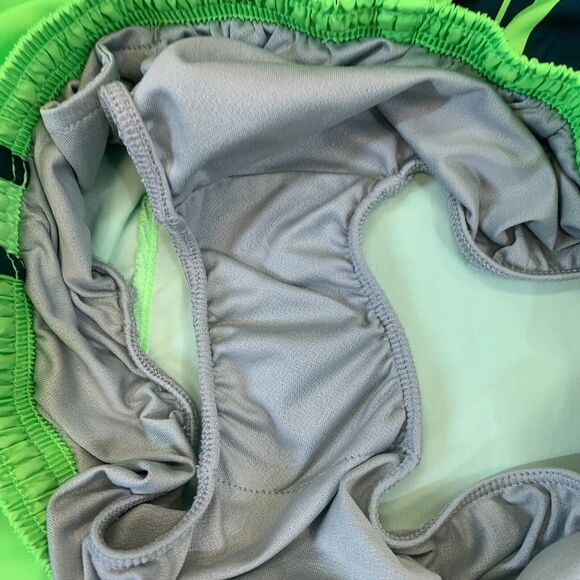 Nike Dri FIT Tempo Running Short Womens S Small Green Interior Brief Big Swoosh - Picture 6 of 9